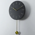 Nordic Creative Home Wall Clock with Brass Accents