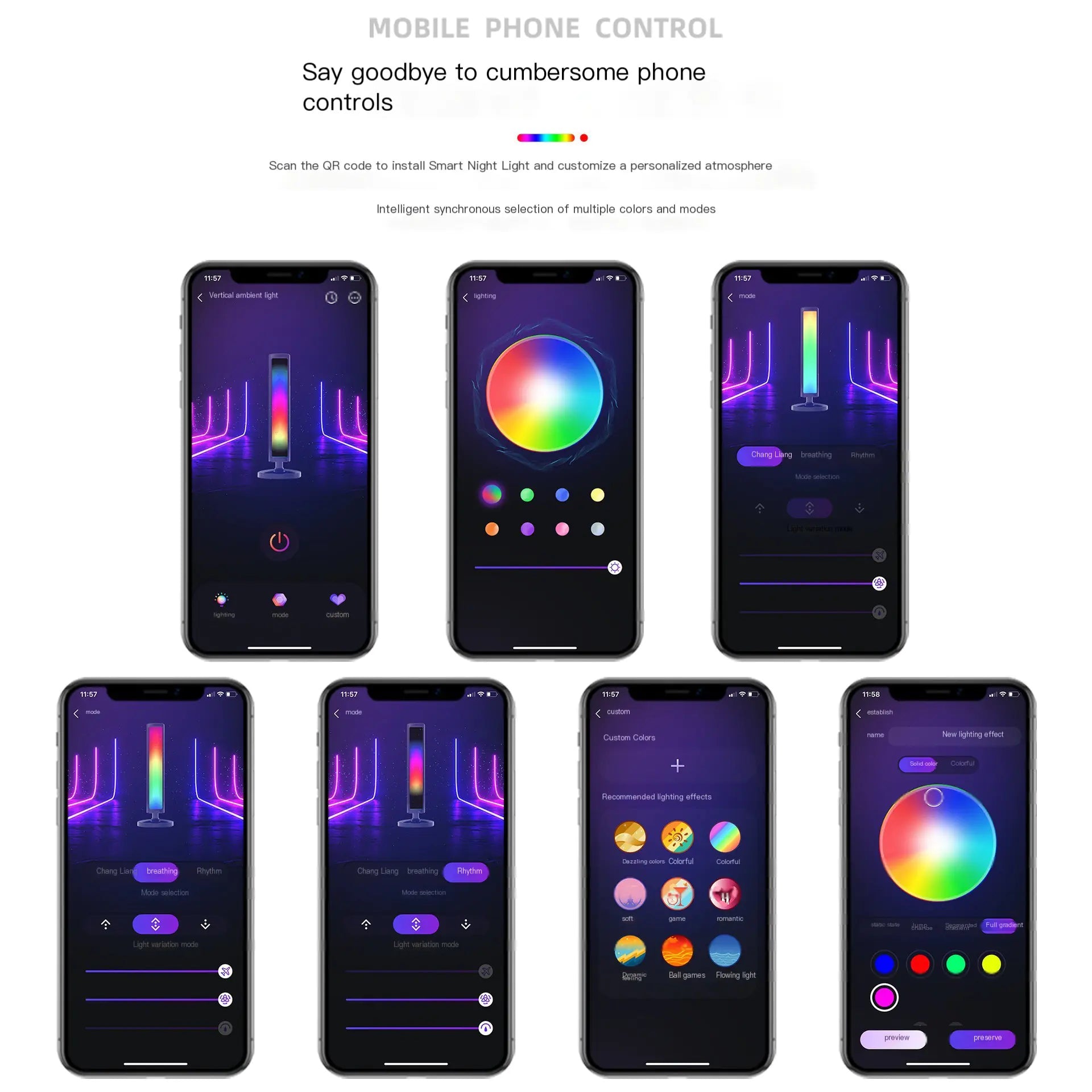 RGB LED Music Rhythm Light with App Control