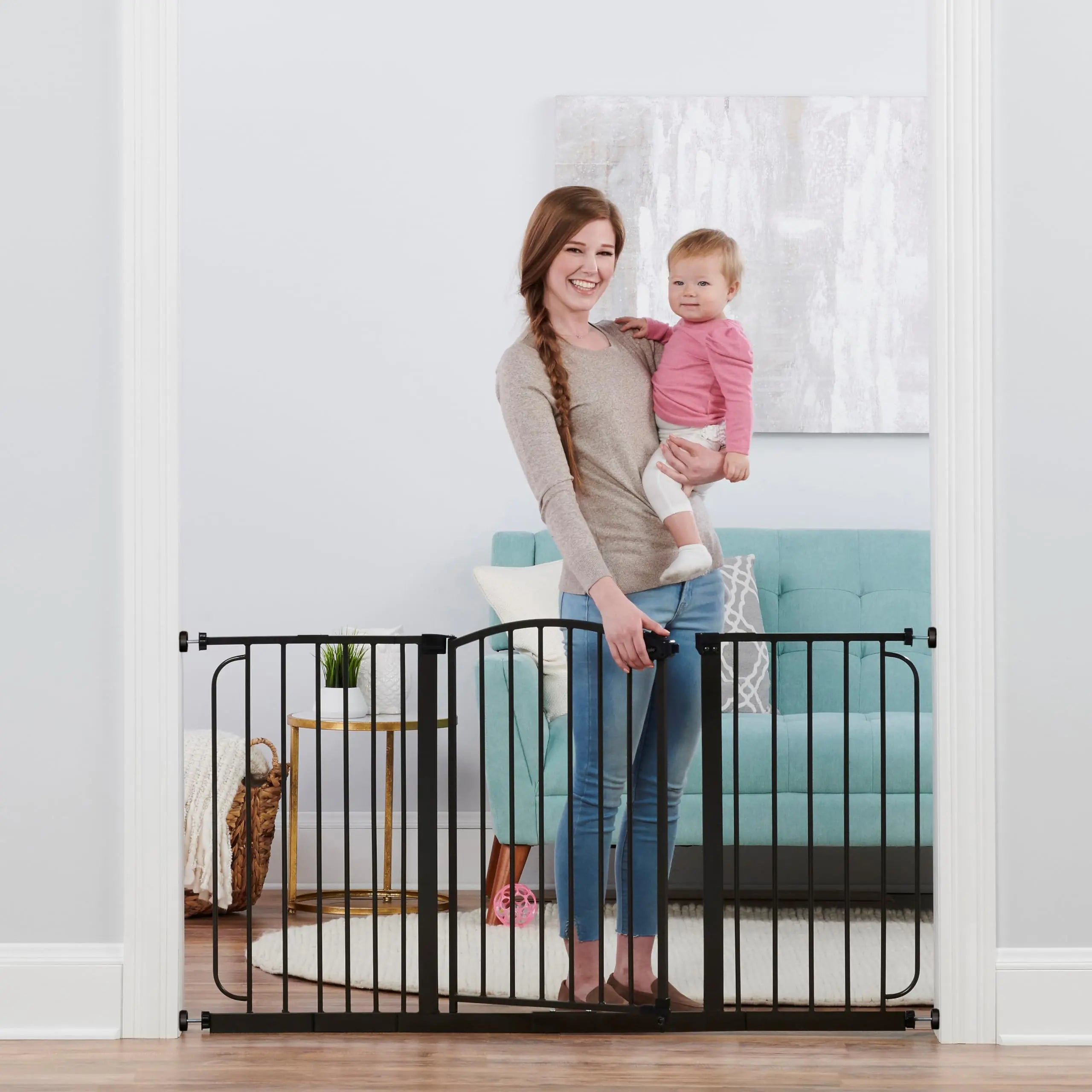 58-Inch Home Accents Super Wide Walk Through Baby Gate