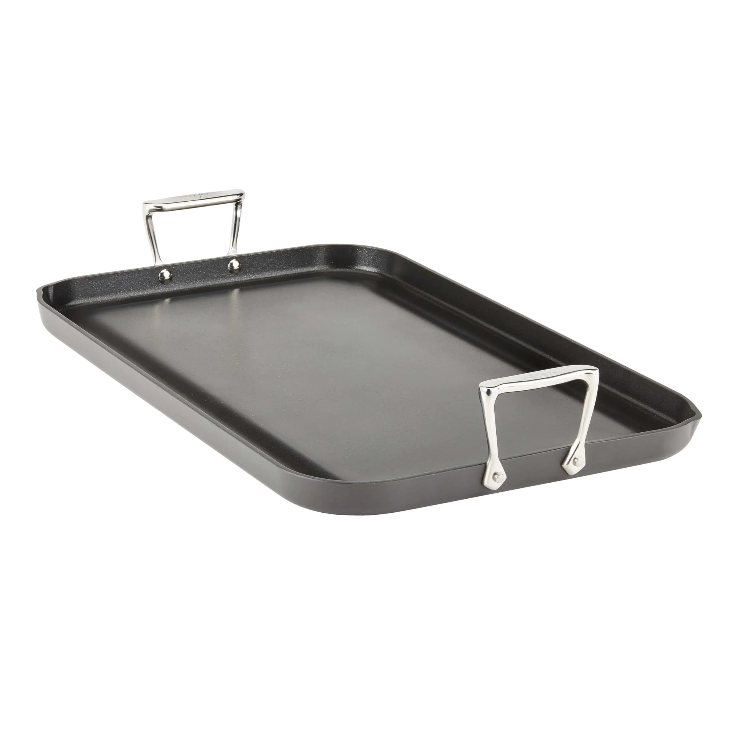 All-Clad HA1 Hard Anodized Nonstick Griddle 13x20 Inch Oven Broiler Safe 500F Pots and Pans Cookware Black