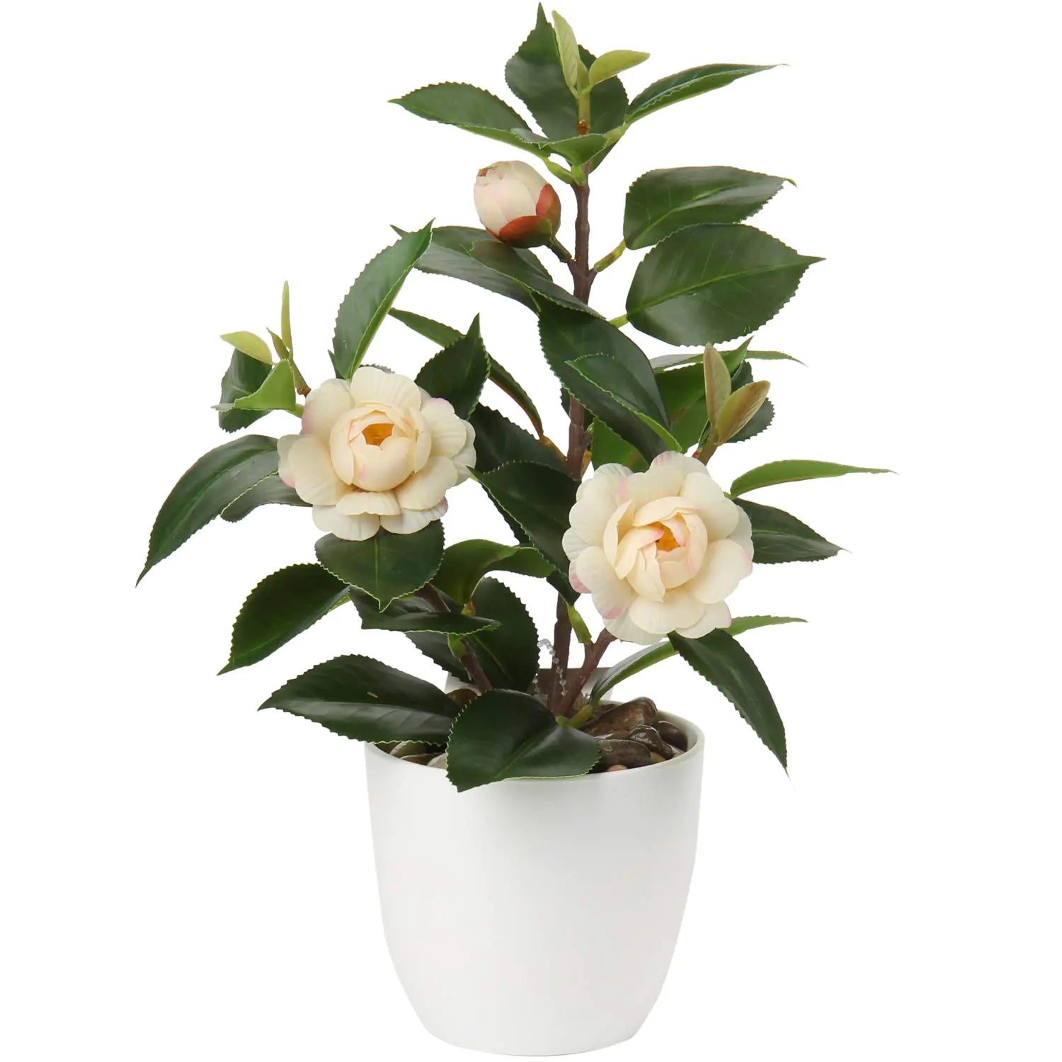 Artificial Camellia Potted Plant