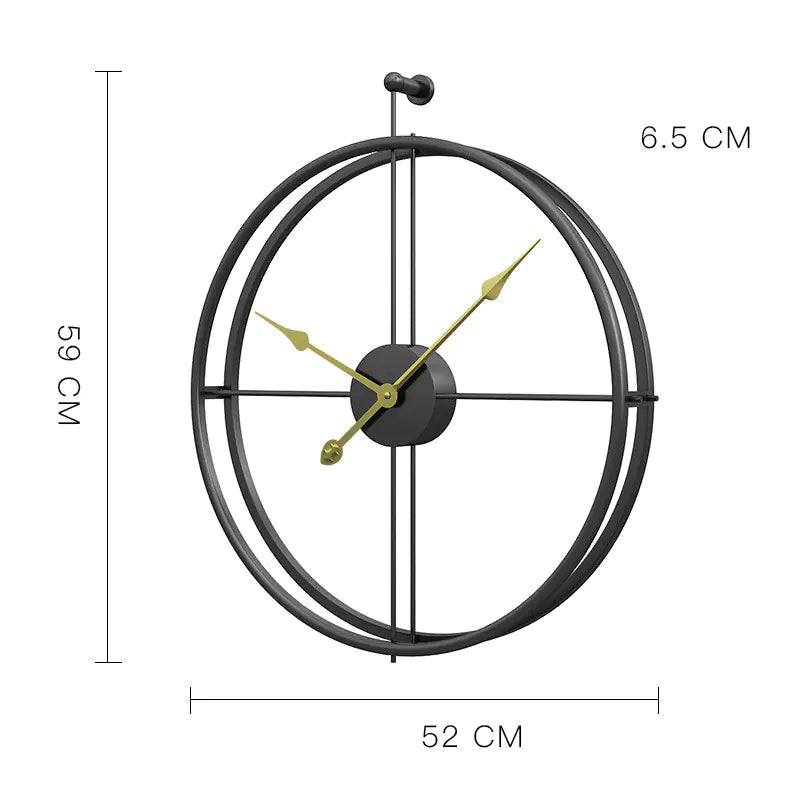 Creative Iron Wall Clock