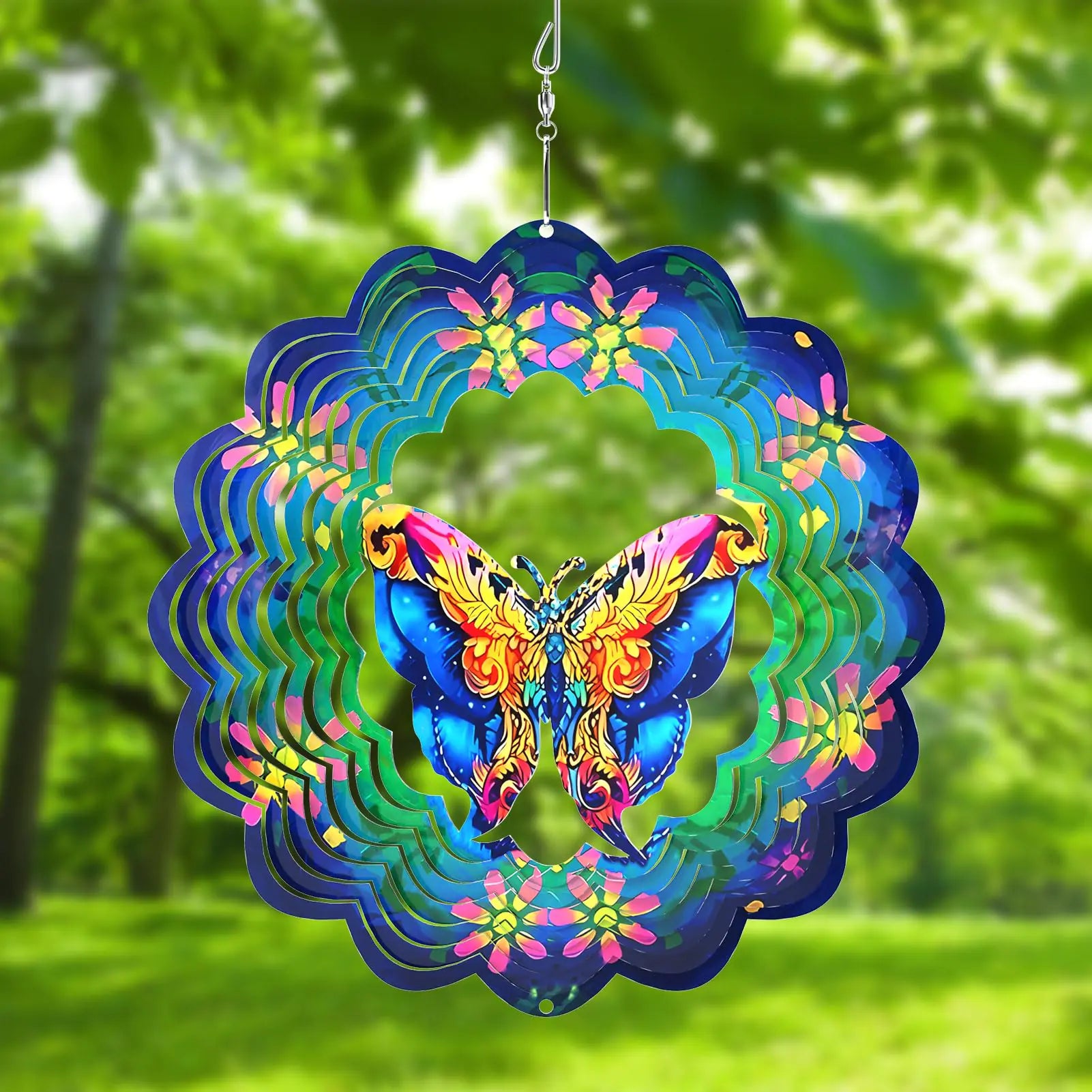 Hanging Butterfly Wind Spinner 10Inch